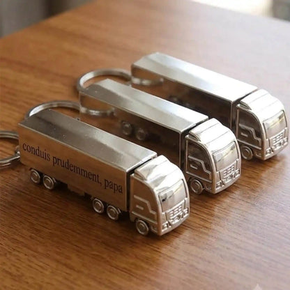 Porte-Clé Camion Semi-Remorque Personnalisé — Cadeau Chauffeur Routier