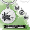 Porte-Clé Pêcheur Personnalisé | Gravure bateau de Pêche