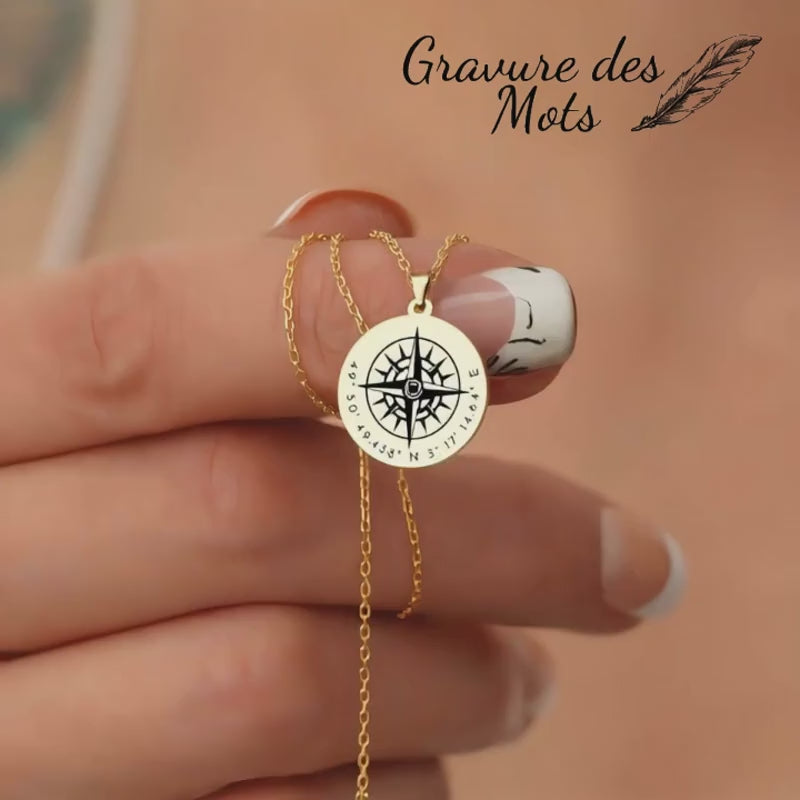 video collier avec coordonnée GPS