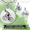 Porte-Clé Cycliste | gravure Personnalisée Vélo