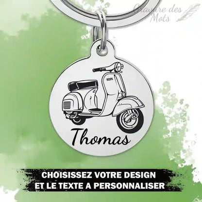 porte clé vespa gravé avec votre prénom