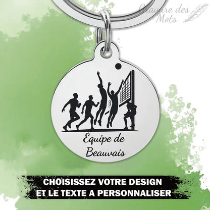 porte clé volley ball nom de la ville de l'equipe