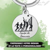 Porte-Clé Volley-Ball avec gravure Personnalisée